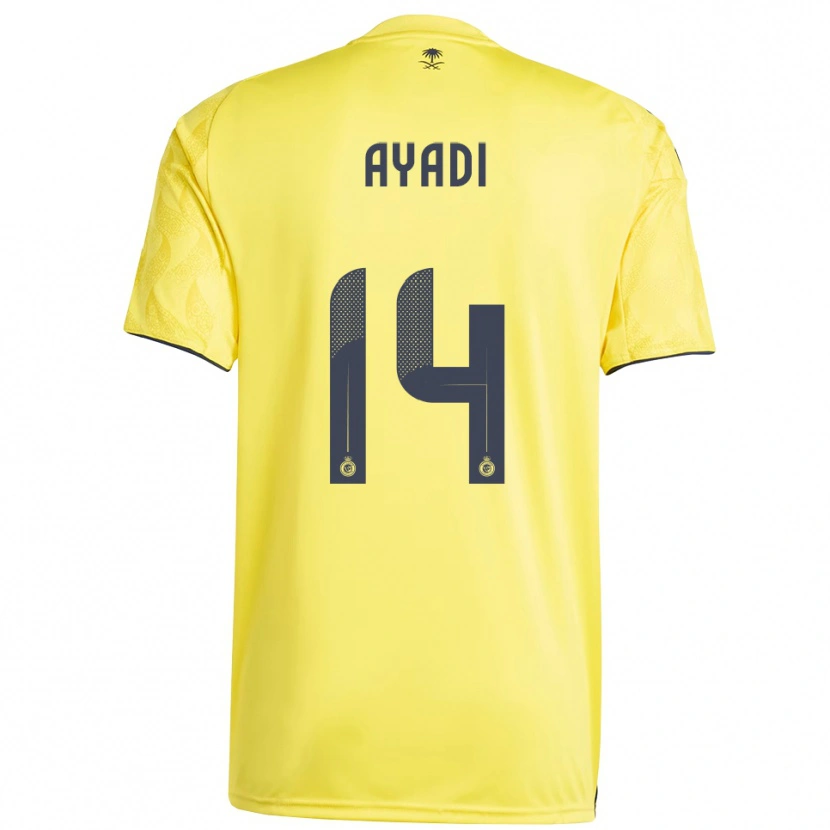 Danxen Kid Ghada Ayadi #14 Yellow Black Home Jersey 2025/26 T-Shirt