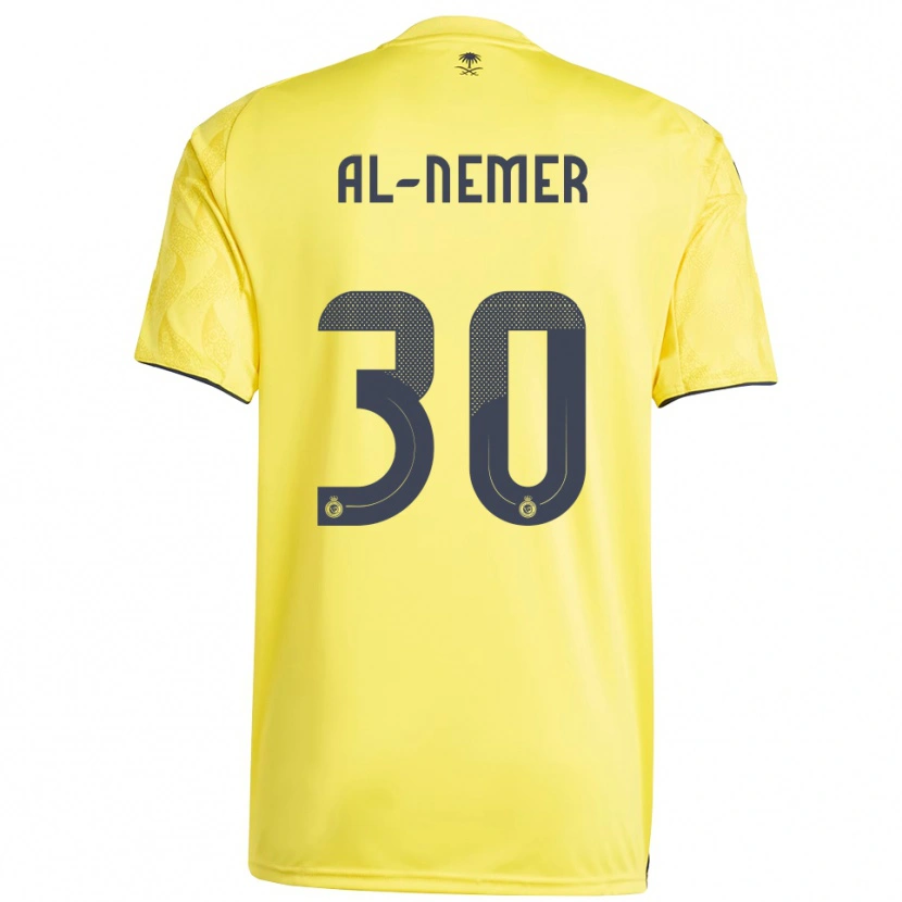Danxen Kid Meshari Al-Nemer #30 Yellow Black Home Jersey 2025/26 T-Shirt