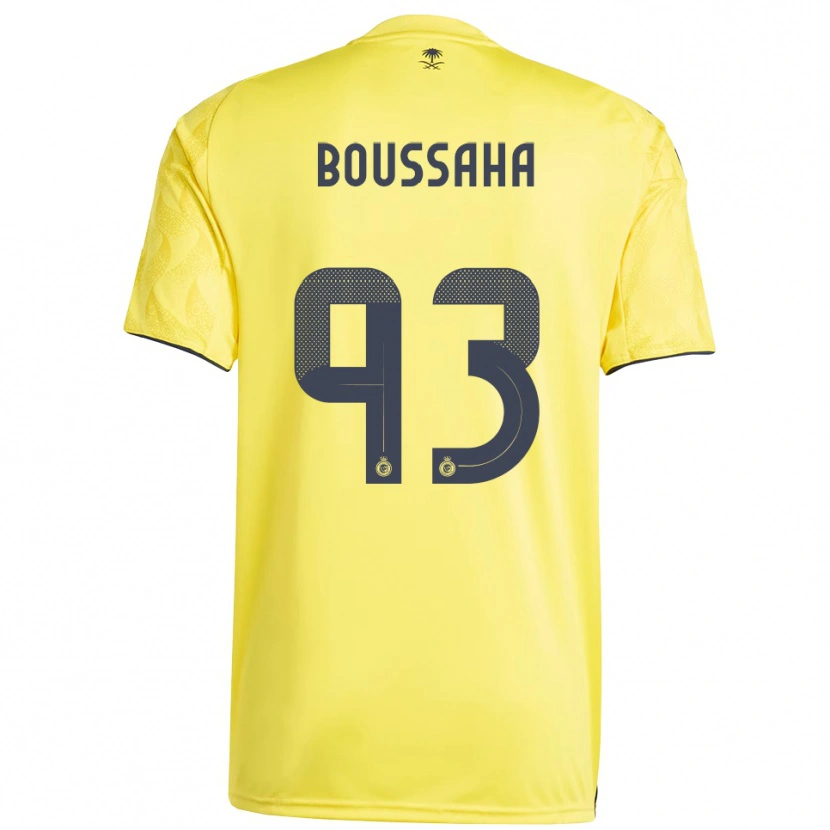 Danxen Kid Lina Boussaha #93 Yellow Black Home Jersey 2025/26 T-Shirt