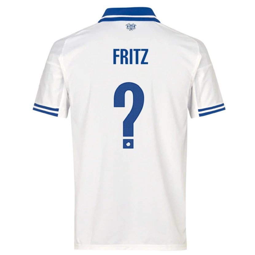 Danxen Kid Gustav Fritz #0 White Blue Home Jersey 2025/26 T-Shirt