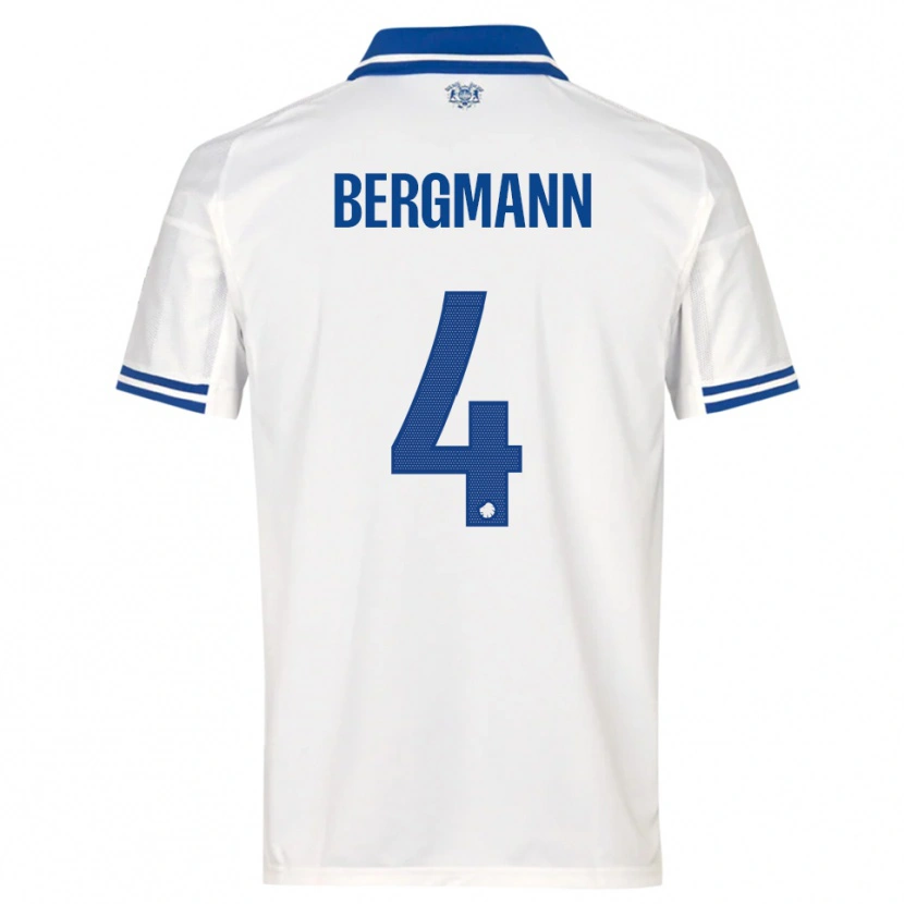 Danxen Kid Olivia Bergmann #4 White Blue Home Jersey 2025/26 T-Shirt