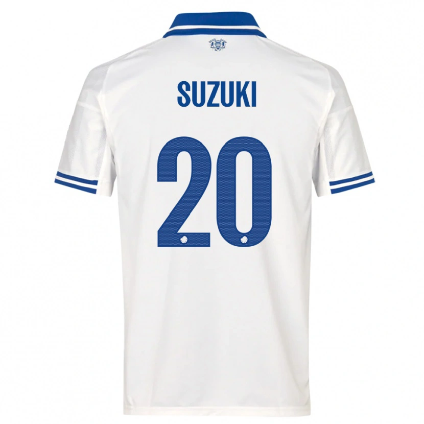 Danxen Kid Junnosuke Suzuki #20 White Blue Home Jersey 2025/26 T-Shirt