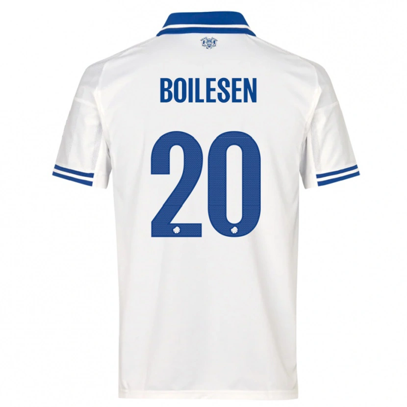 Danxen Kid Nicolai Boilesen #20 White Blue Home Jersey 2025/26 T-Shirt