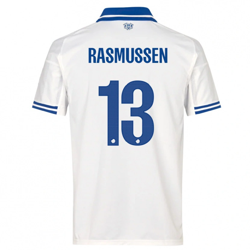 Danxen Kid Sara Rasmussen #13 White Blue Home Jersey 2025/26 T-Shirt