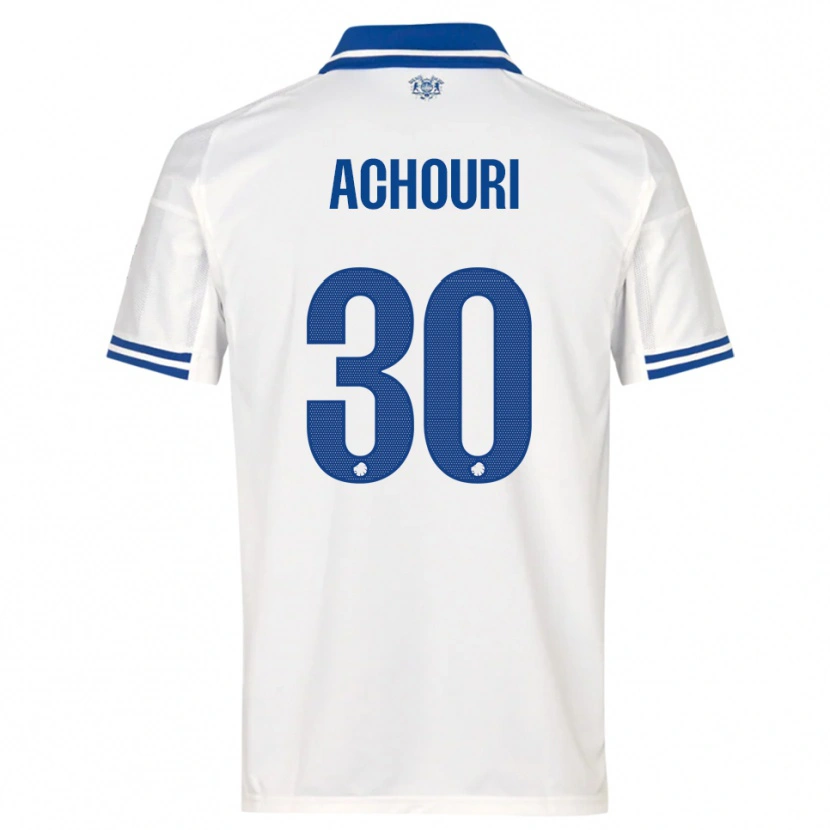 Danxen Kid Elias Achouri #30 White Blue Home Jersey 2025/26 T-Shirt