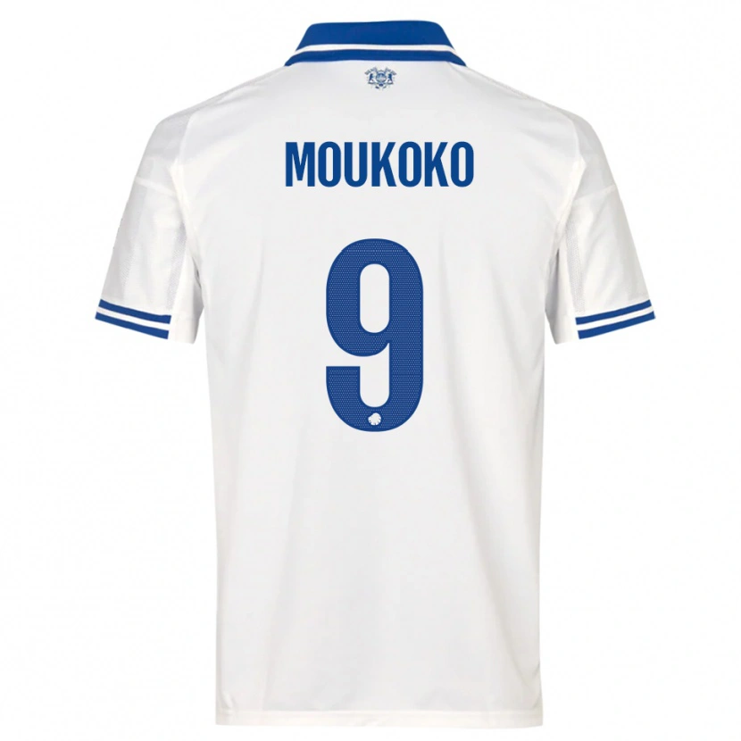Danxen Kid Youssoufa Moukoko #9 White Blue Home Jersey 2025/26 T-Shirt