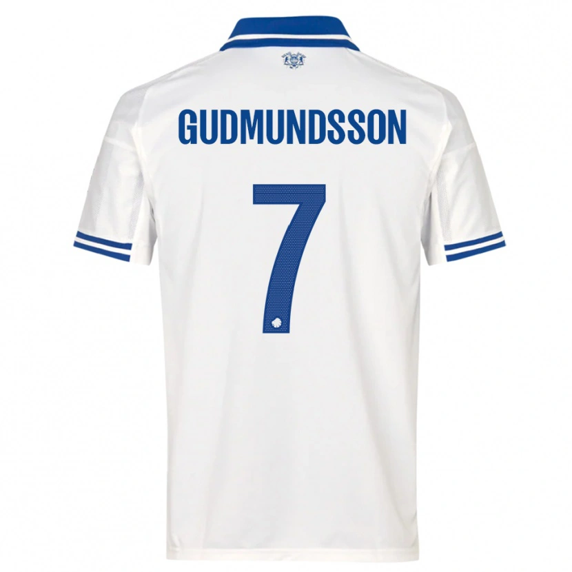 Danxen Kid Galdur Gudmundsson #7 White Blue Home Jersey 2025/26 T-Shirt