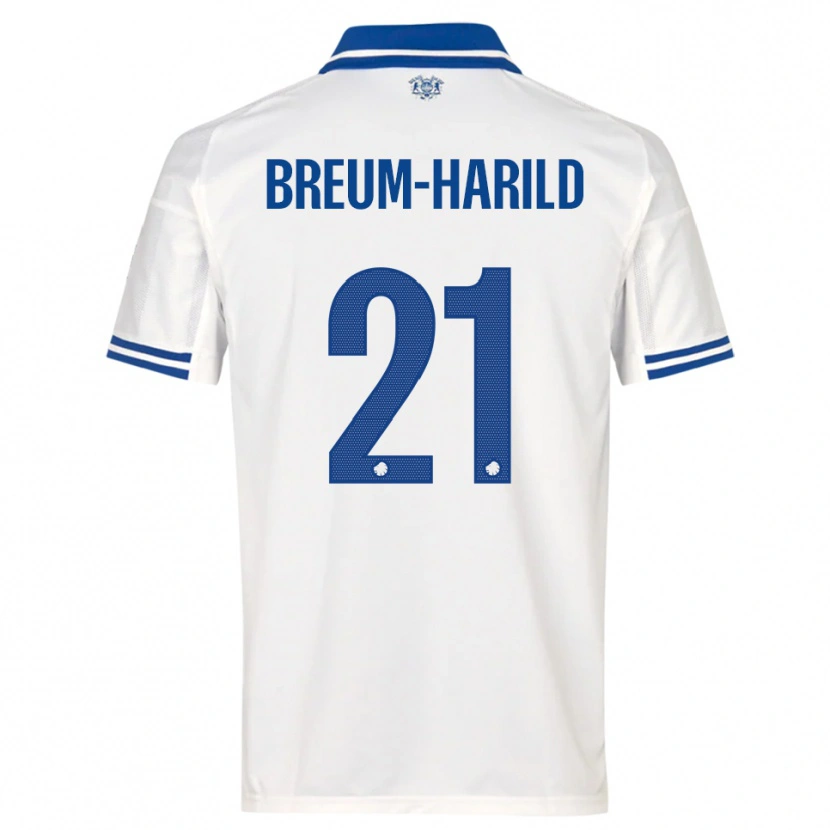 Danxen Kid Tobias Breum-Harild #21 White Blue Home Jersey 2025/26 T-Shirt