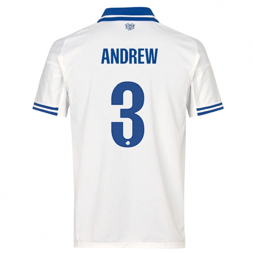 Danxen Kid Tristan Andrew #3 White Blue Home Jersey 2025/26 T-Shirt