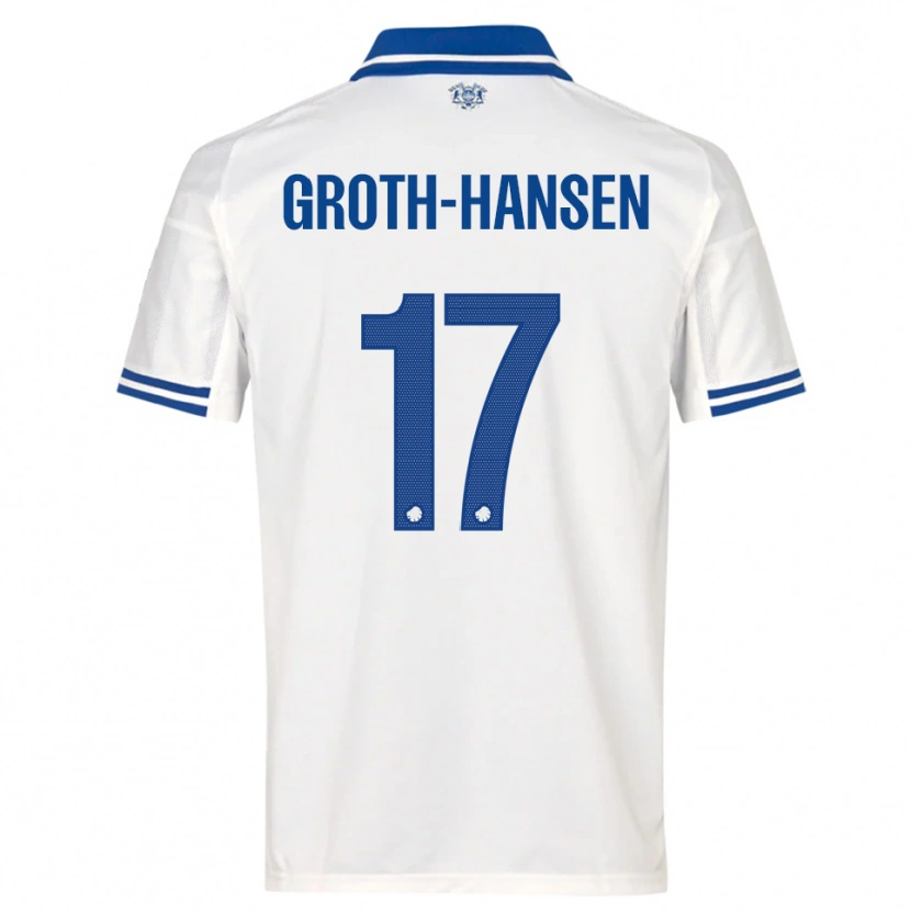 Danxen Kid Paula Groth-Hansen #17 White Blue Home Jersey 2025/26 T-Shirt