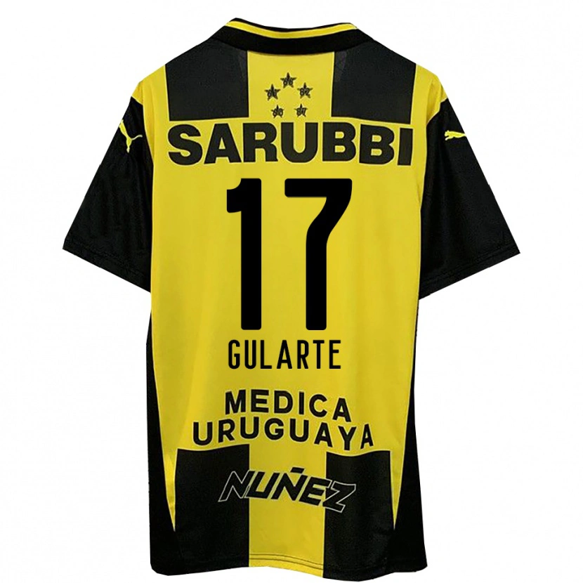 Danxen Kid Emanuel Gularte #17 Yellow Black Home Jersey 2025/26 T-Shirt