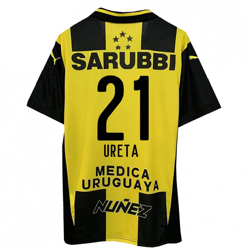Danxen Kid Mateo Ureta #21 Yellow Black Home Jersey 2025/26 T-Shirt