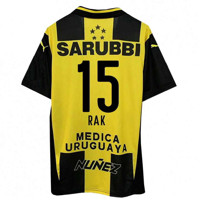 Danxen Kid Yonatthan Rak #15 Yellow Black Home Jersey 2025/26 T-Shirt