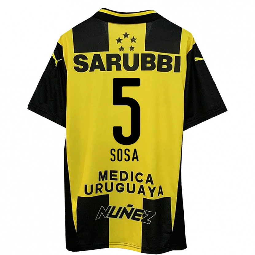 Danxen Kid Ignacio Sosa #5 Yellow Black Home Jersey 2025/26 T-Shirt