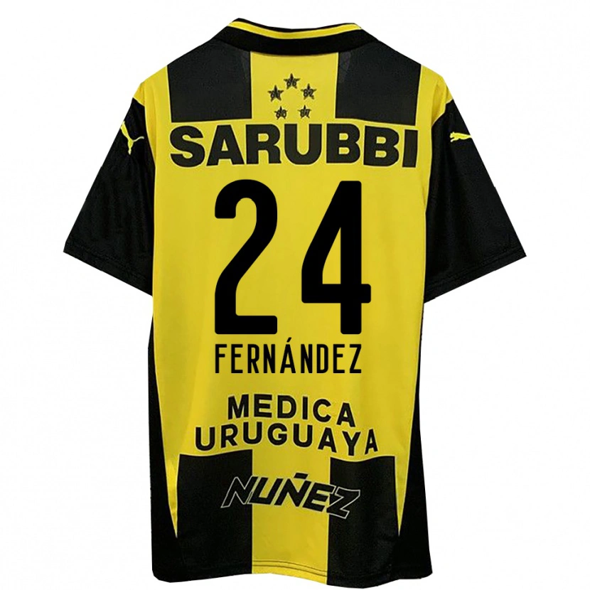 Danxen Kid Faustino Fernández #24 Yellow Black Home Jersey 2025/26 T-Shirt