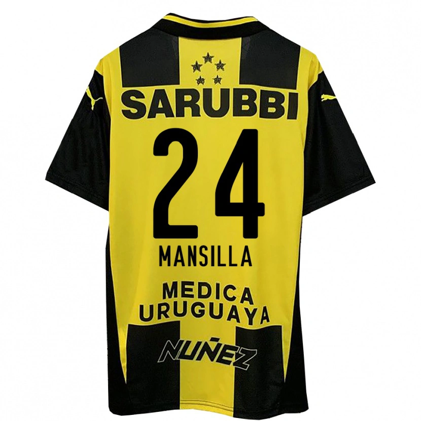 Danxen Kid Brian Mansilla #24 Yellow Black Home Jersey 2025/26 T-Shirt
