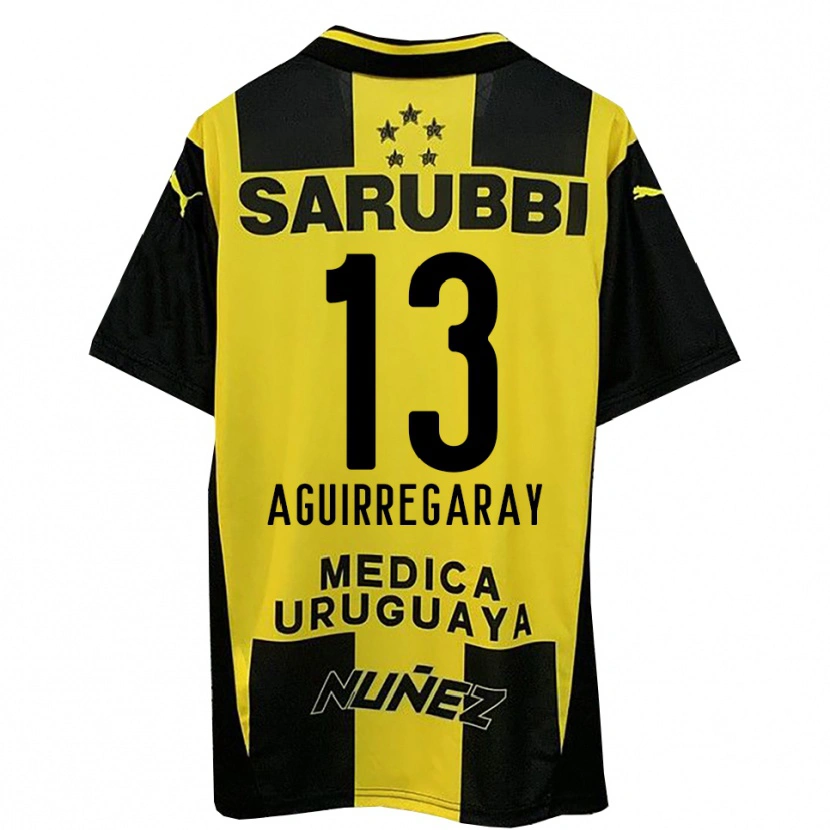 Danxen Kid Matías Aguirregaray #13 Yellow Black Home Jersey 2025/26 T-Shirt