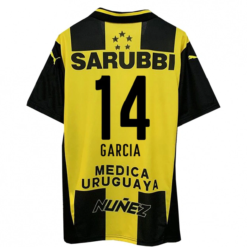 Danxen Kid Damián García #14 Yellow Black Home Jersey 2025/26 T-Shirt