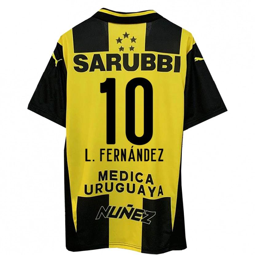 Danxen Kid Leonardo Fernández #10 Yellow Black Home Jersey 2025/26 T-Shirt