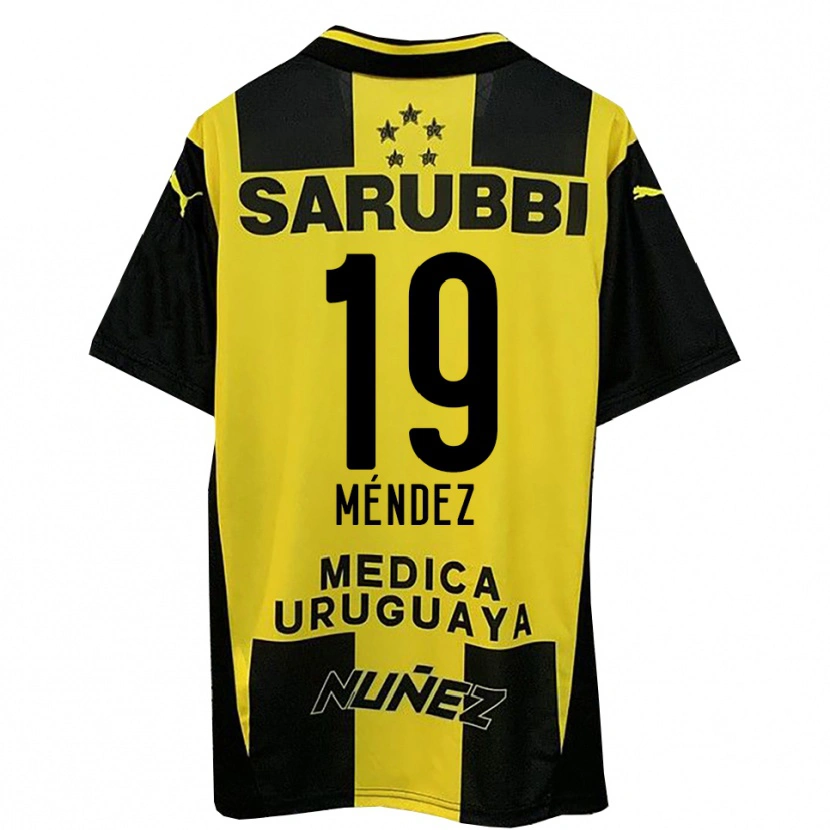 Danxen Kid Diego Méndez #19 Yellow Black Home Jersey 2025/26 T-Shirt