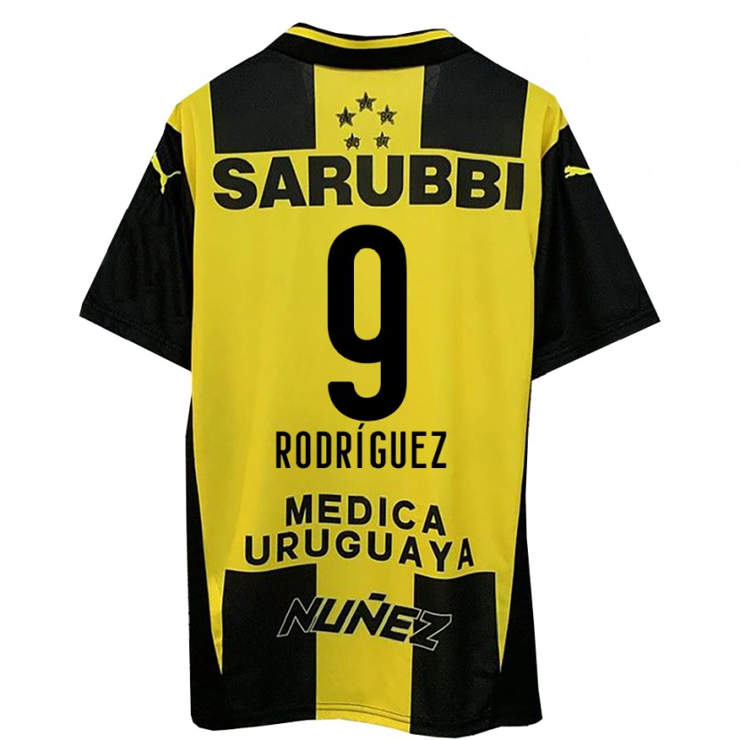 Danxen Kid Agustín Rodríguez #9 Yellow Black Home Jersey 2025/26 T-Shirt