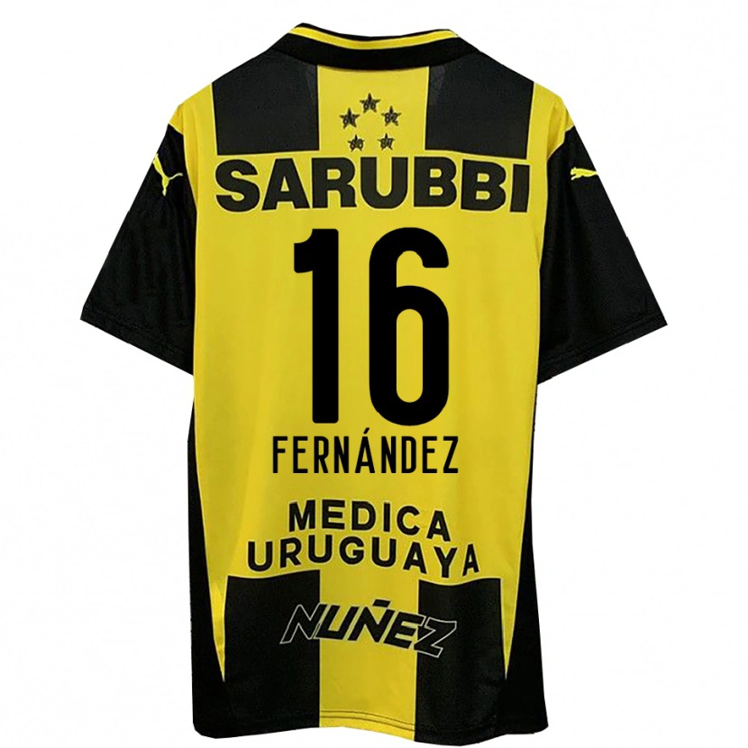 Danxen Kid Adrián Fernández #16 Yellow Black Home Jersey 2025/26 T-Shirt