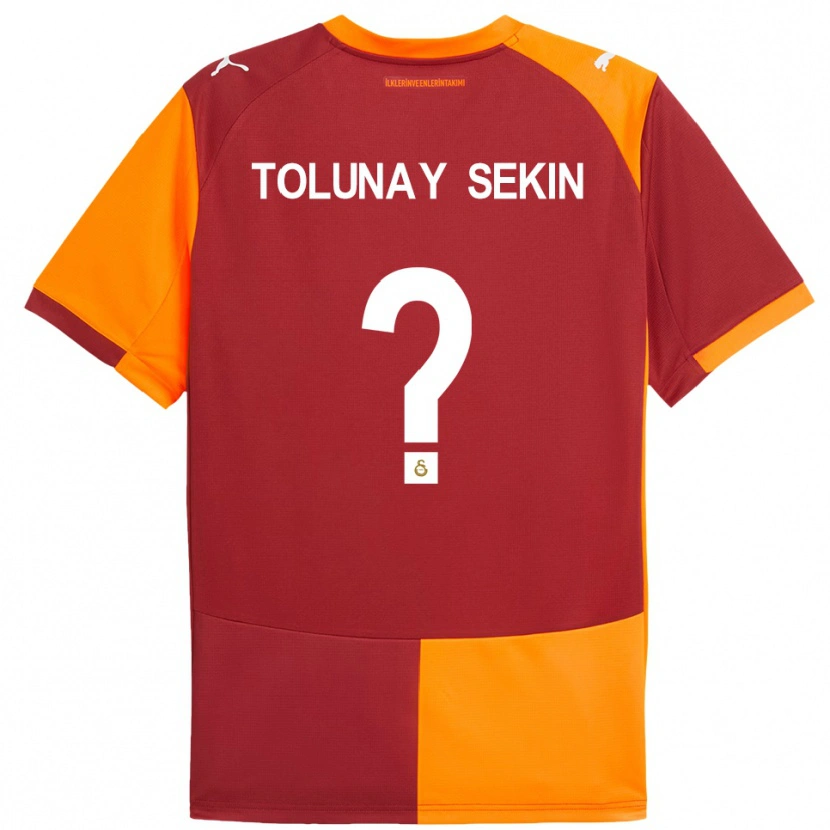Danxen Kid Burak Tolunay Sekin #0 Red Orange Home Jersey 2025/26 T-Shirt