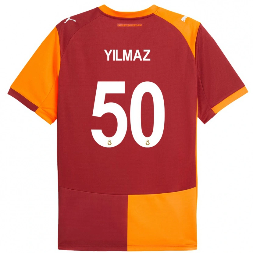Danxen Kid Jankat Yılmaz #50 Red Orange Home Jersey 2025/26 T-Shirt