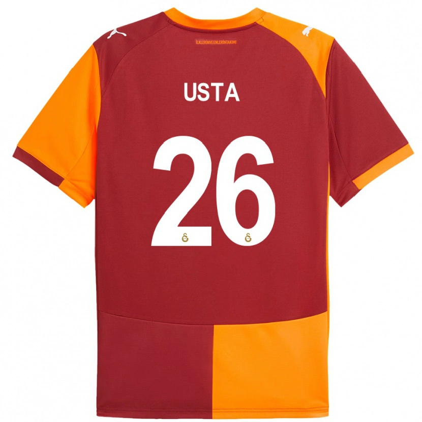 Danxen Kid Alanur Usta #26 Red Orange Home Jersey 2025/26 T-Shirt