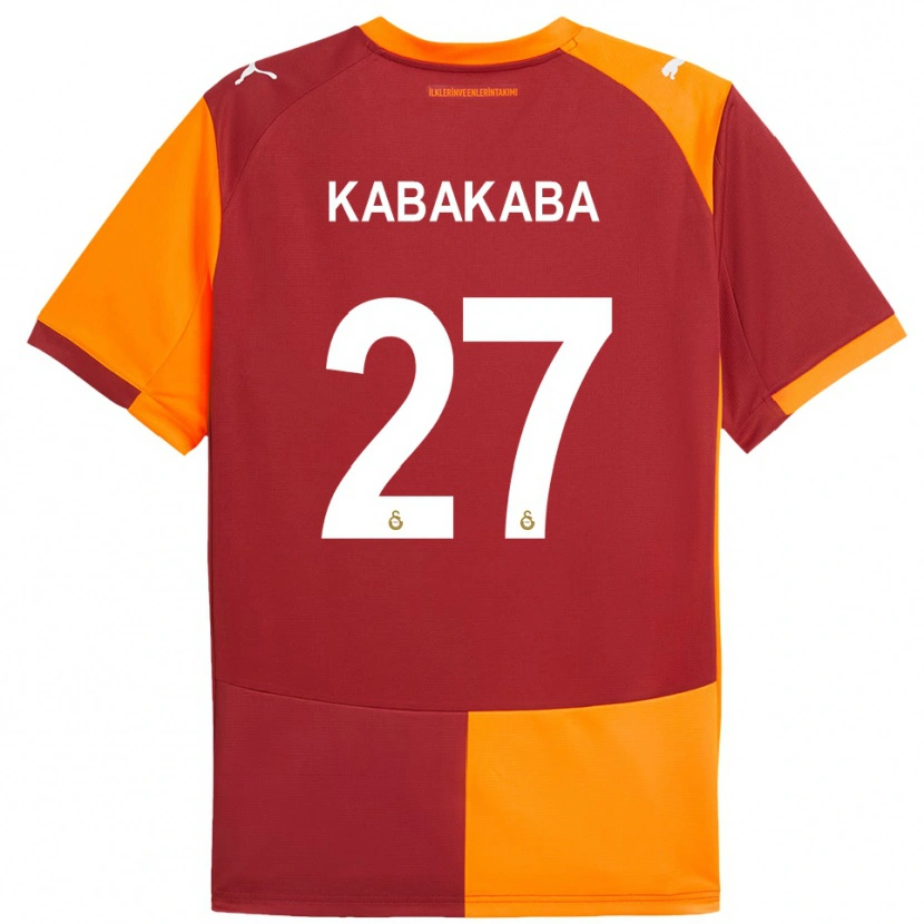 Danxen Kid Naomie Kabakaba #27 Red Orange Home Jersey 2025/26 T-Shirt