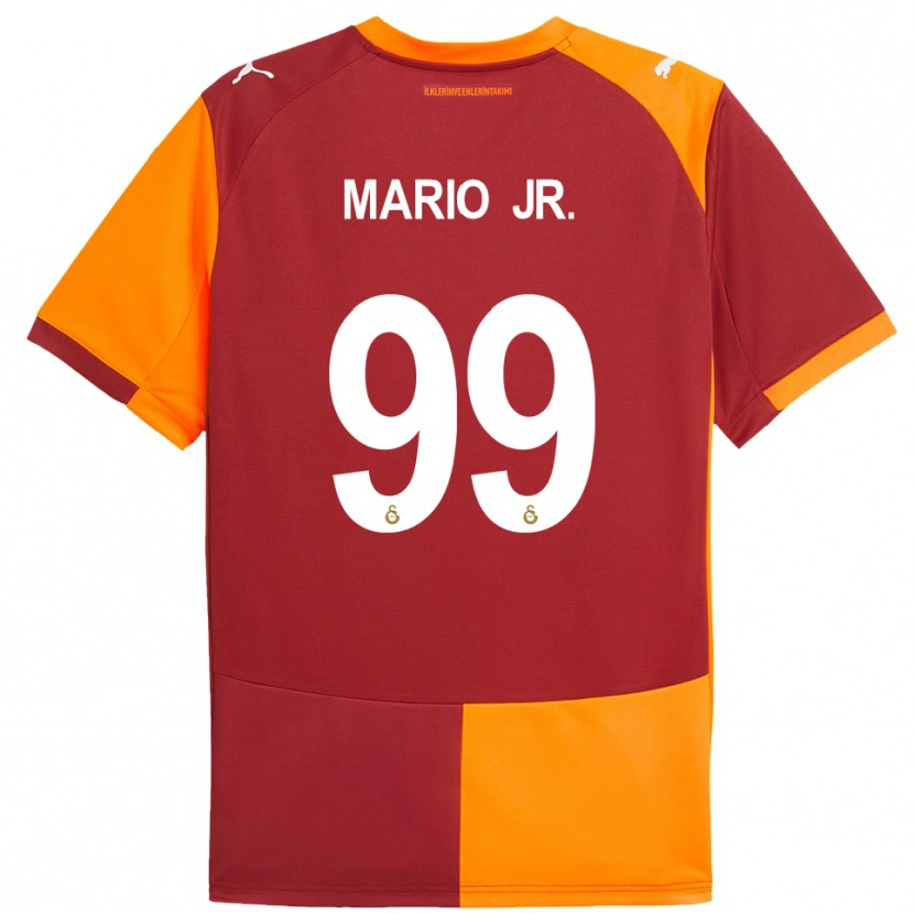 Danxen Kid Mario Lemina #99 Red Orange Home Jersey 2025/26 T-Shirt