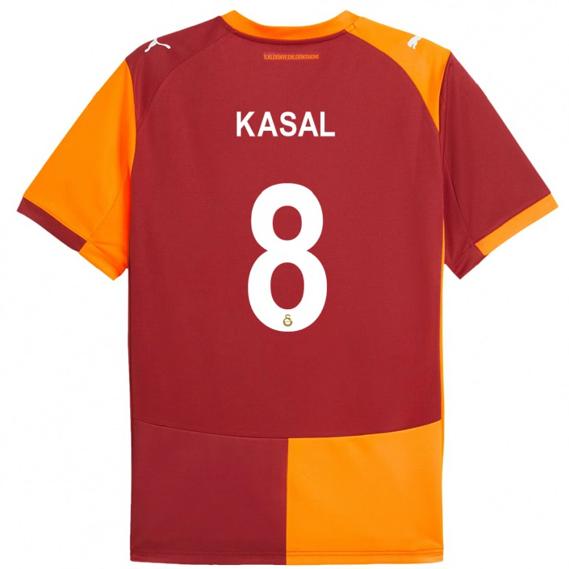 Danxen Kid Yasin Kasal #8 Red Orange Home Jersey 2025/26 T-Shirt