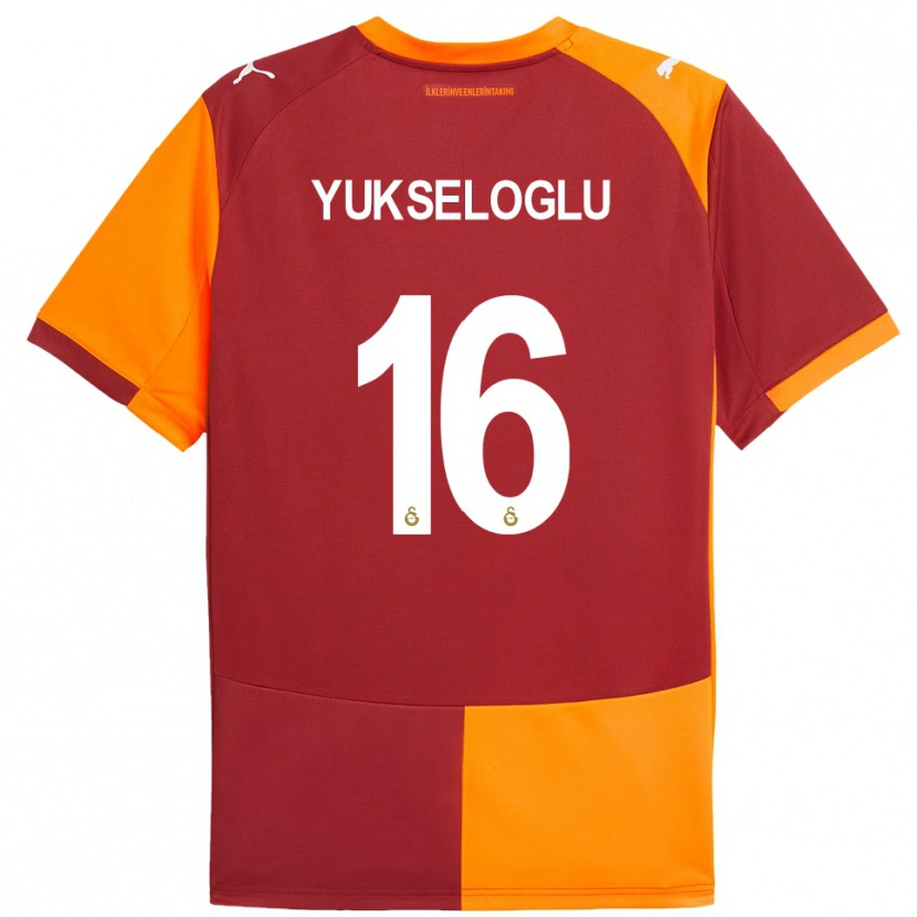 Danxen Kid Ayaz Yükseloğlu #16 Red Orange Home Jersey 2025/26 T-Shirt