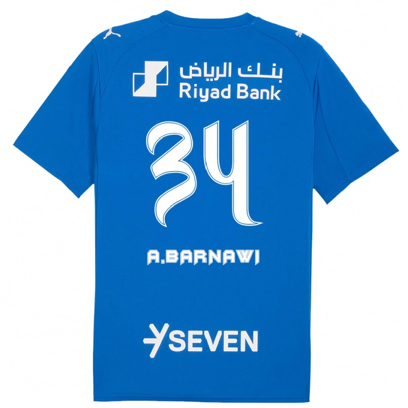 Danxen Kid Abdulsalam Barnawi #34 Blue White Home Jersey 2025/26 T-Shirt