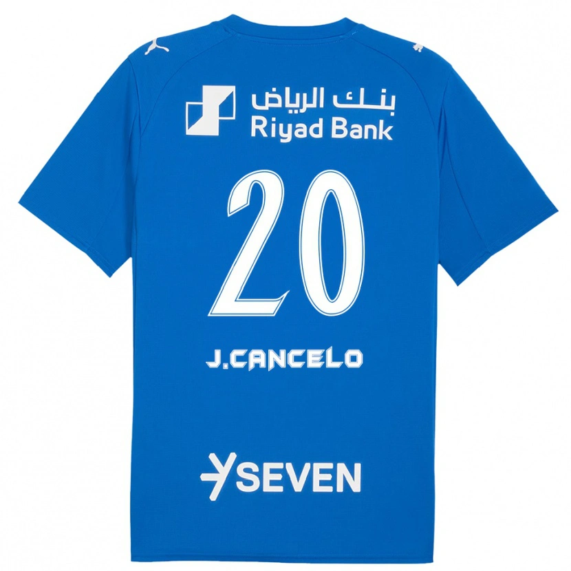 Danxen Kid João Cancelo #20 Blue White Home Jersey 2025/26 T-Shirt