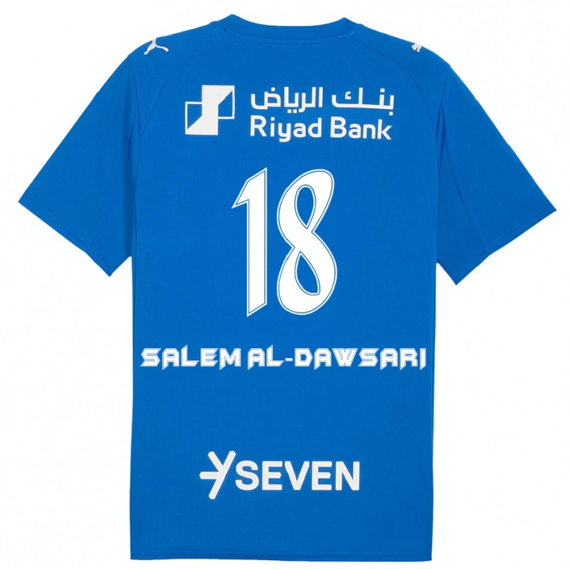 Danxen Kid Nawaf Salem Al-Dawsari #18 Blue White Home Jersey 2025/26 T-Shirt