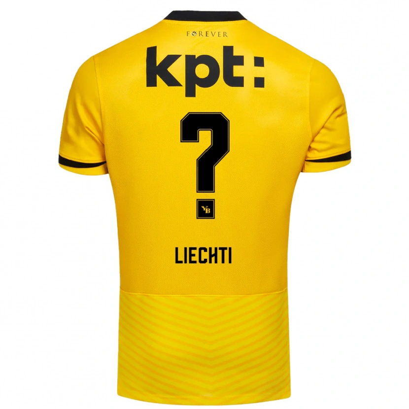 Danxen Kid Robin Liechti #0 Yellow Black Home Jersey 2025/26 T-Shirt