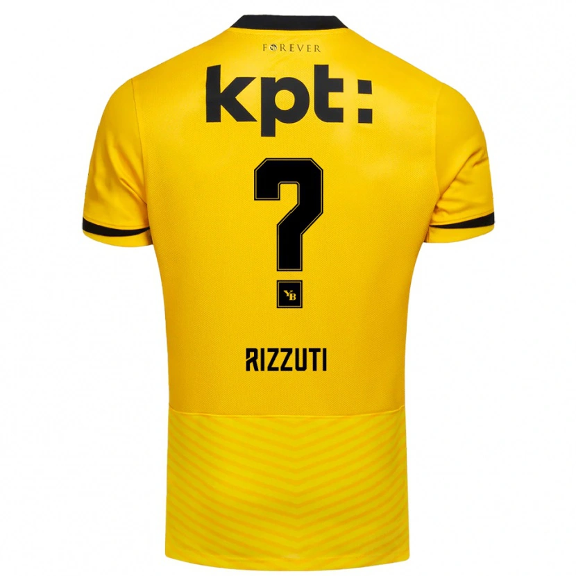 Danxen Kid Gabriele Rizzuti #0 Yellow Black Home Jersey 2025/26 T-Shirt