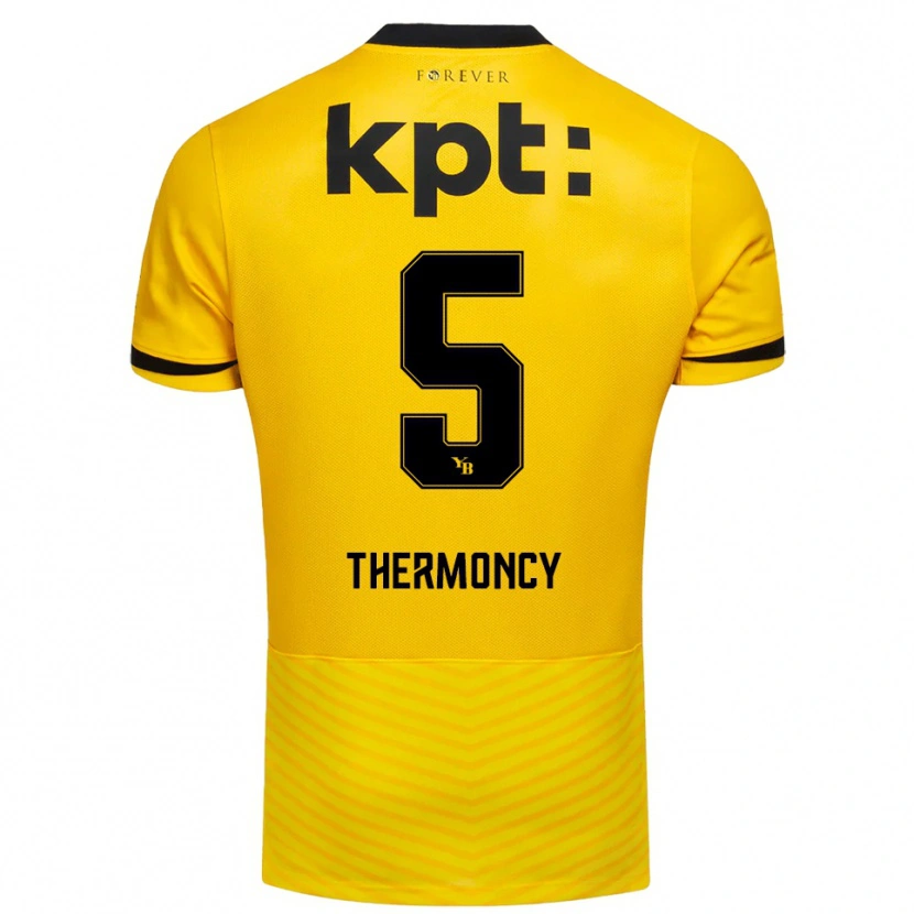 Danxen Kid Keeto Thermoncy #5 Yellow Black Home Jersey 2025/26 T-Shirt