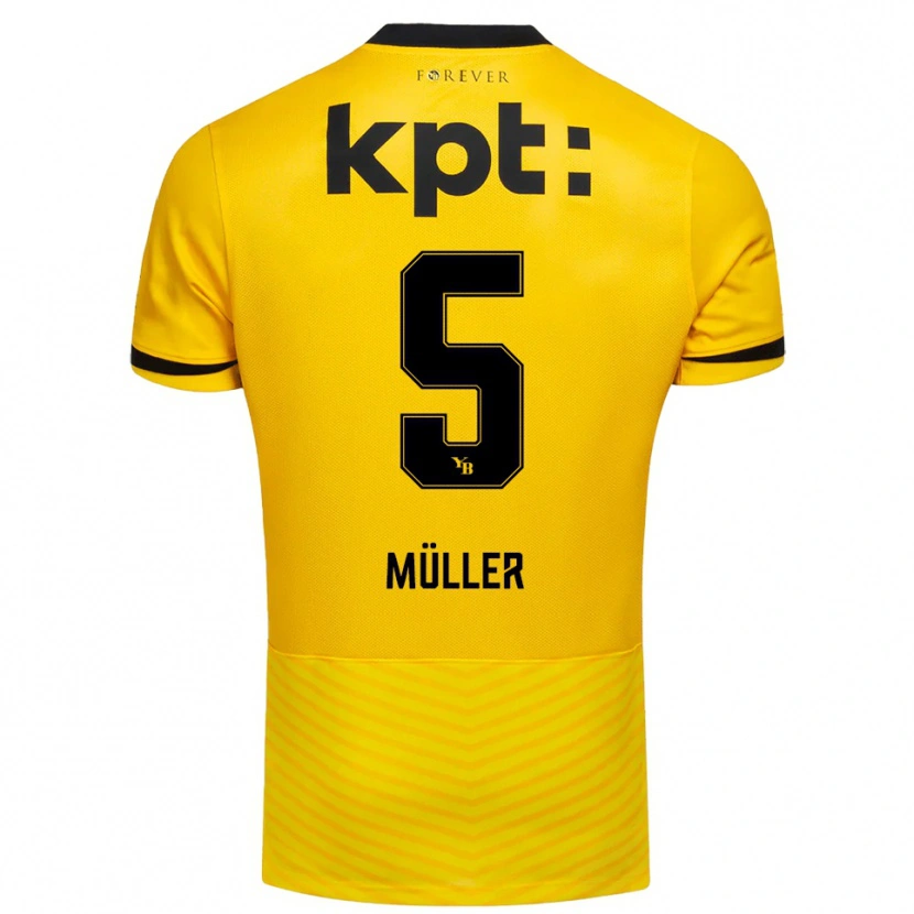 Danxen Kid Loy Müller #5 Yellow Black Home Jersey 2025/26 T-Shirt