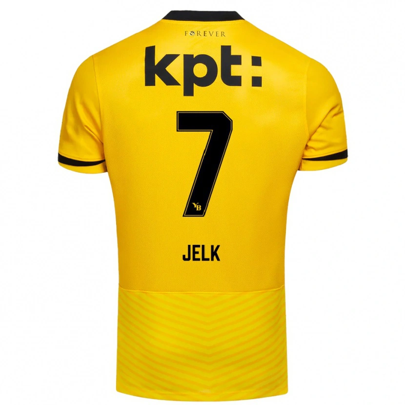 Danxen Kid Jano Jelk #7 Yellow Black Home Jersey 2025/26 T-Shirt