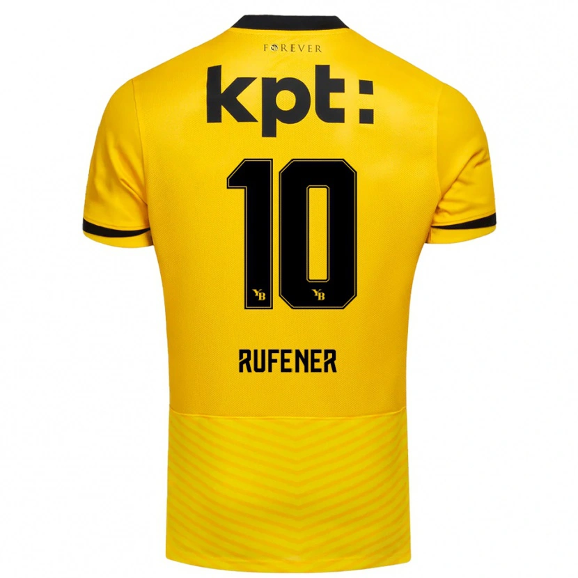 Danxen Kid Elio Rufener #10 Yellow Black Home Jersey 2025/26 T-Shirt