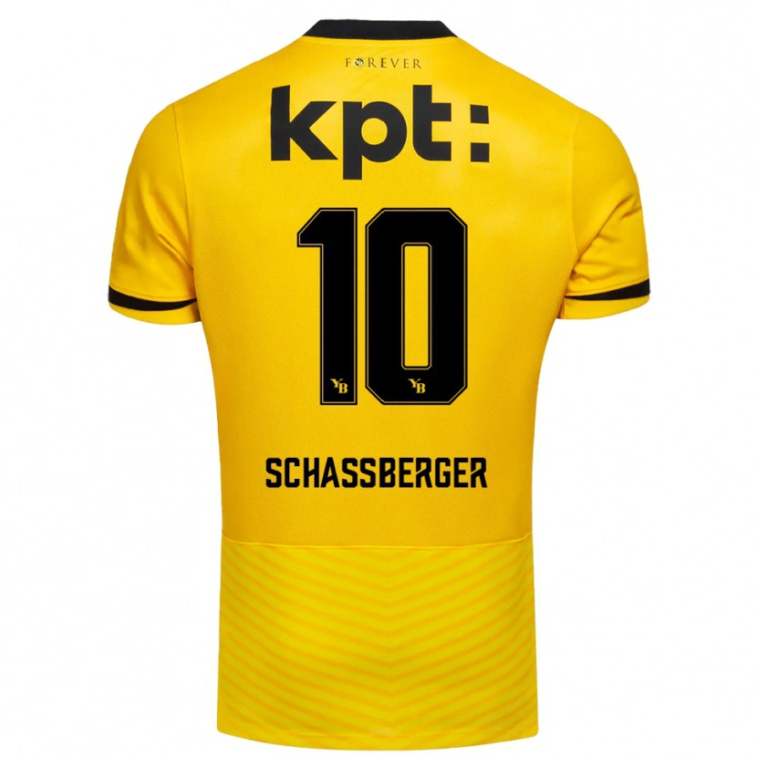 Danxen Kid Julia Schassberger #10 Yellow Black Home Jersey 2025/26 T-Shirt