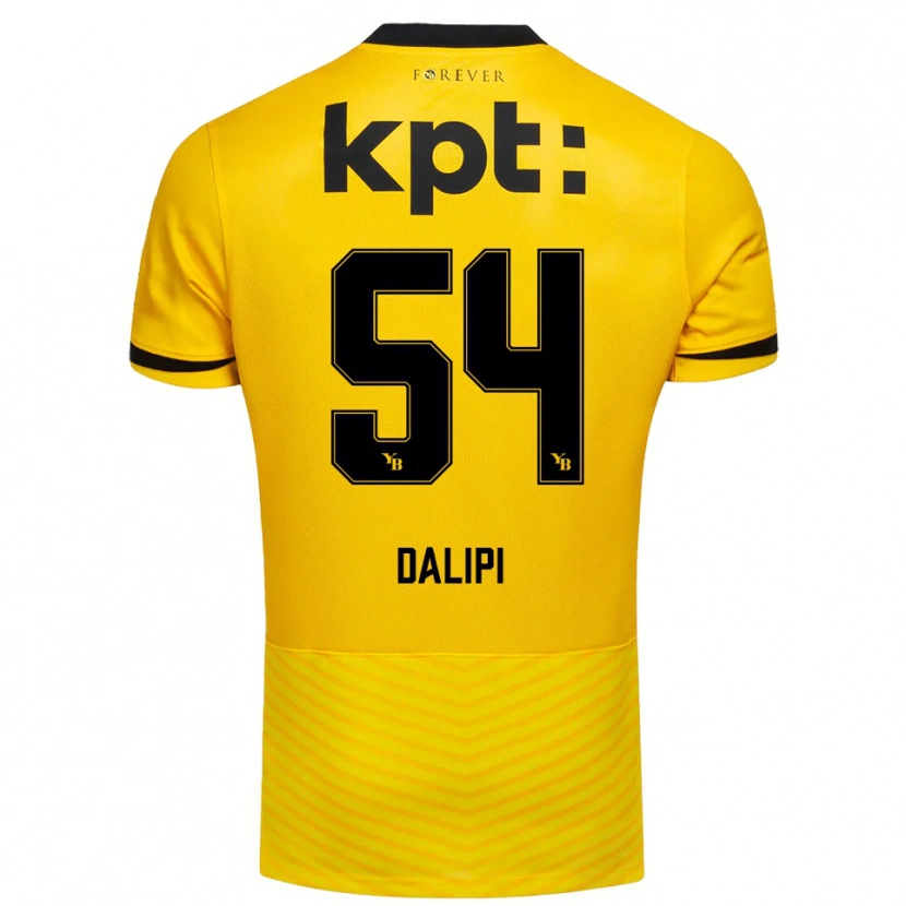 Danxen Kid Lutfi Dalipi #54 Yellow Black Home Jersey 2025/26 T-Shirt