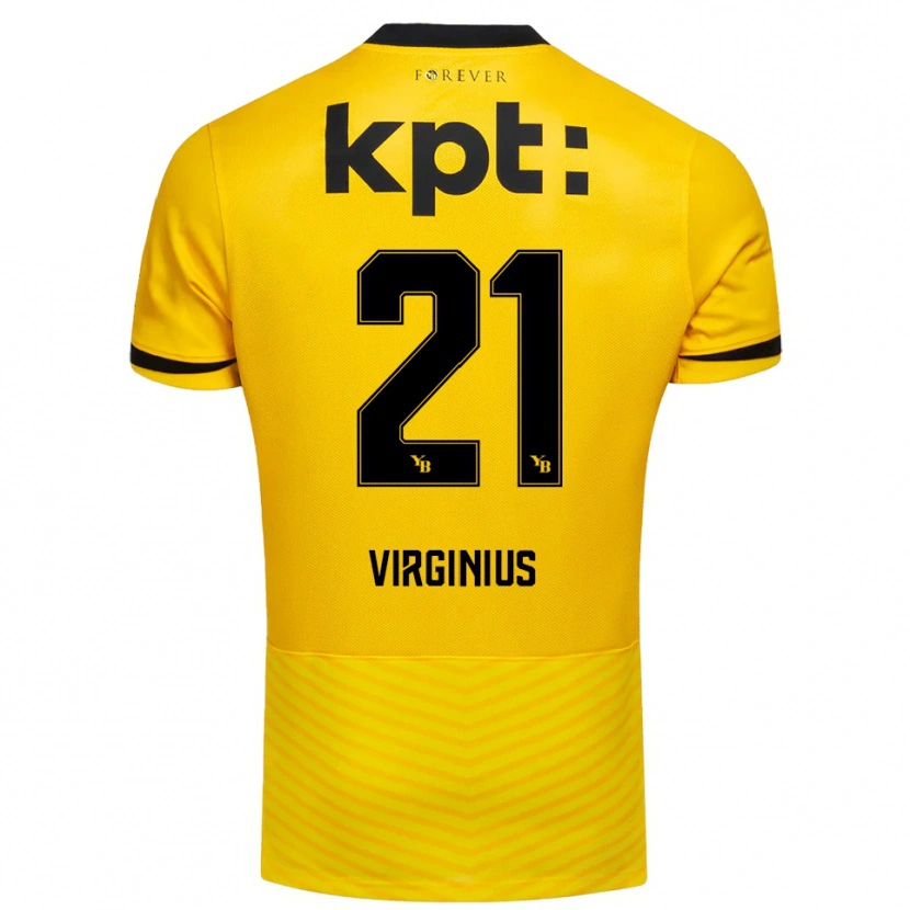 Danxen Kid Alan Virginius #21 Yellow Black Home Jersey 2025/26 T-Shirt
