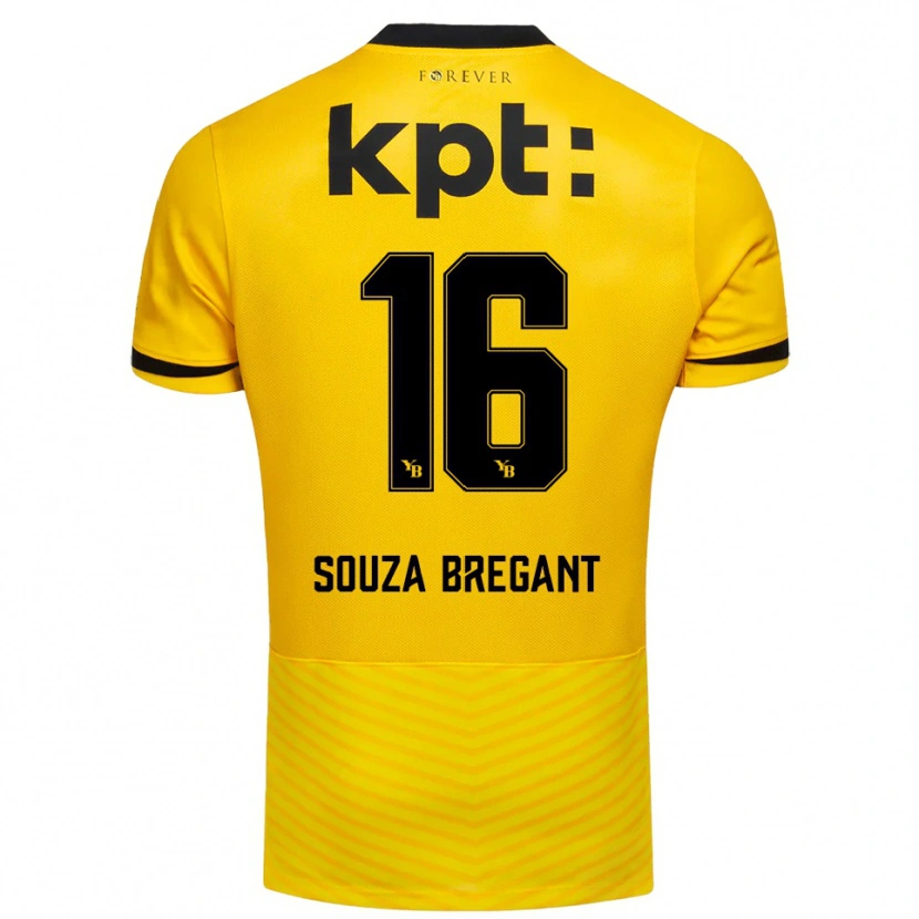 Danxen Kid Pietro Souza Bregant #16 Yellow Black Home Jersey 2025/26 T-Shirt