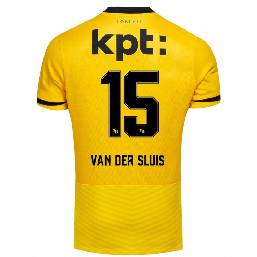 Danxen Kid Gennaro Van Der Sluis #15 Yellow Black Home Jersey 2025/26 T-Shirt