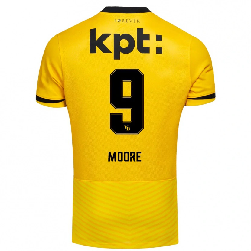 Danxen Kid Jamie Moore #9 Yellow Black Home Jersey 2025/26 T-Shirt
