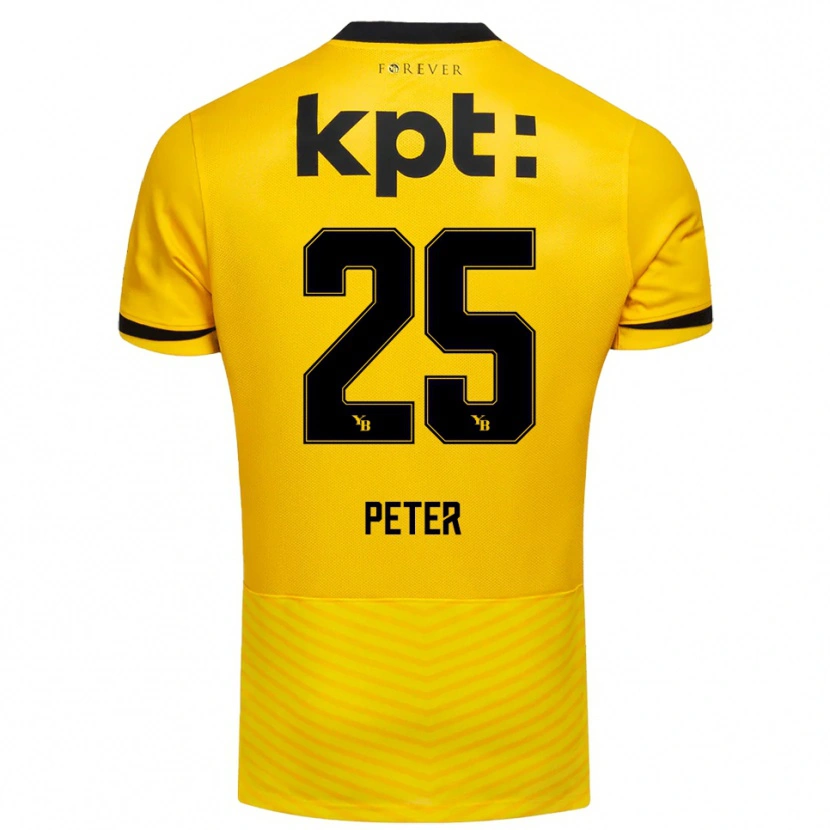 Danxen Kid Luc Peter #25 Yellow Black Home Jersey 2025/26 T-Shirt
