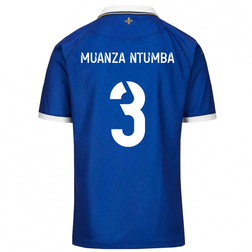 Danxen Kid Olivier Muanza Ntumba #3 Blue Gold Home Jersey 2025/26 T-Shirt